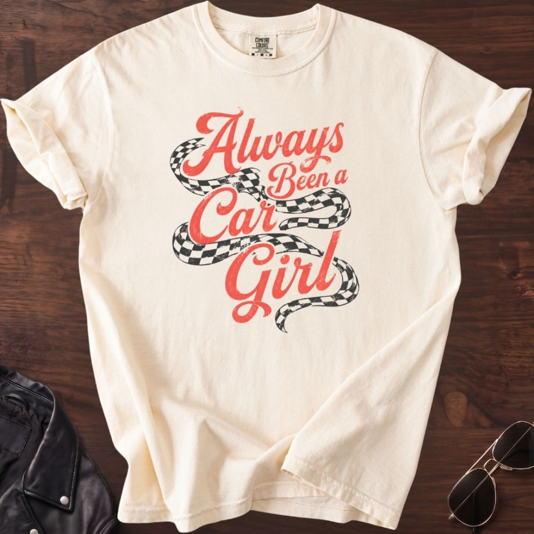 Always Been a Car Girl Ribbon T-shirt
