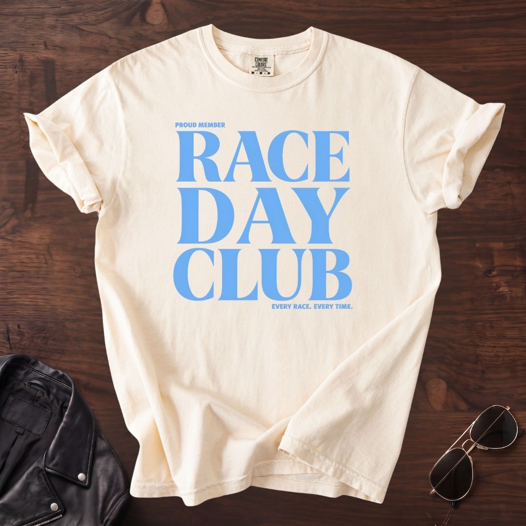 Baby Blue Race Day Club T-shirt