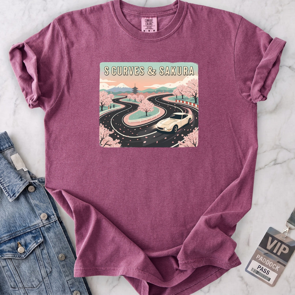 S Curves & Sakura Dusk T-shirt