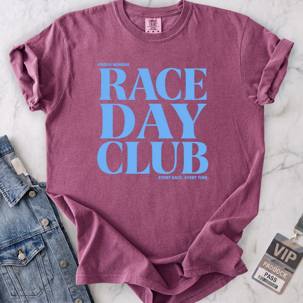 Baby Blue Race Day Club T-shirt