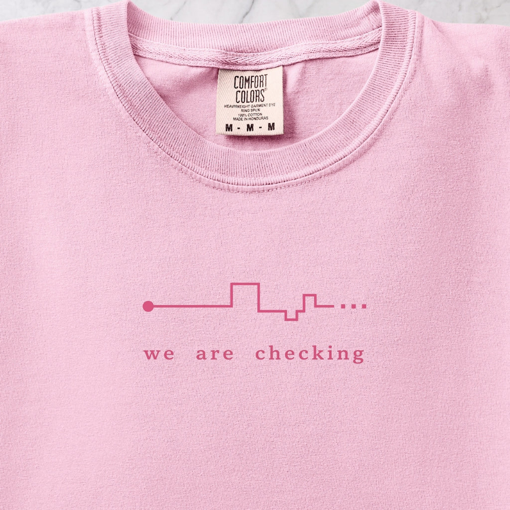 We Are Checking Two T-shirt