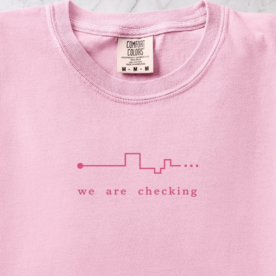 We Are Checking Two T-shirt