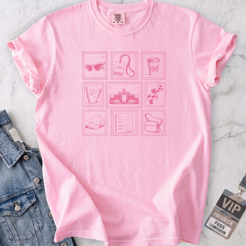 Race Weekend Essentials Pink T-shirt