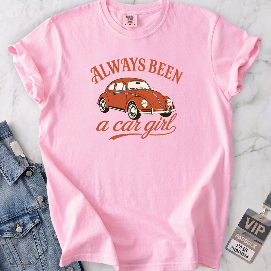 Always Been a Car Girl Beetle T-shirt