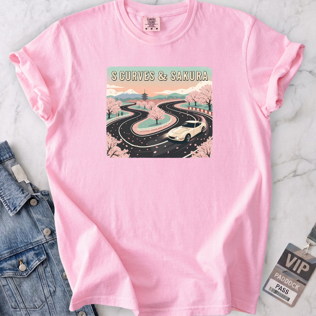 S Curves & Sakura Dusk T-shirt