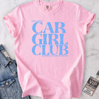 Baby Blue Car Girl Club T-shirt