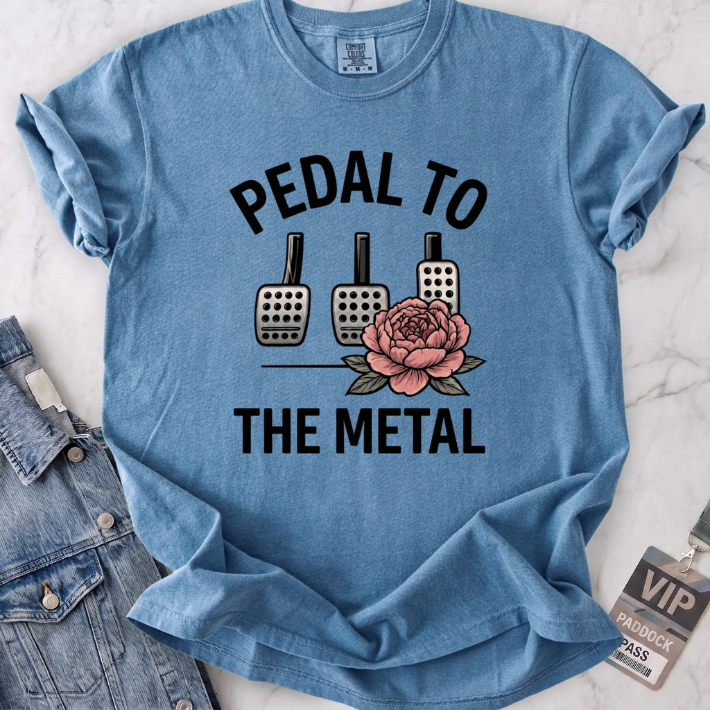 Pedal to the Metal Rose Tee T-shirt