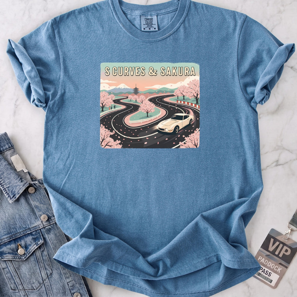 S Curves & Sakura Dusk T-shirt