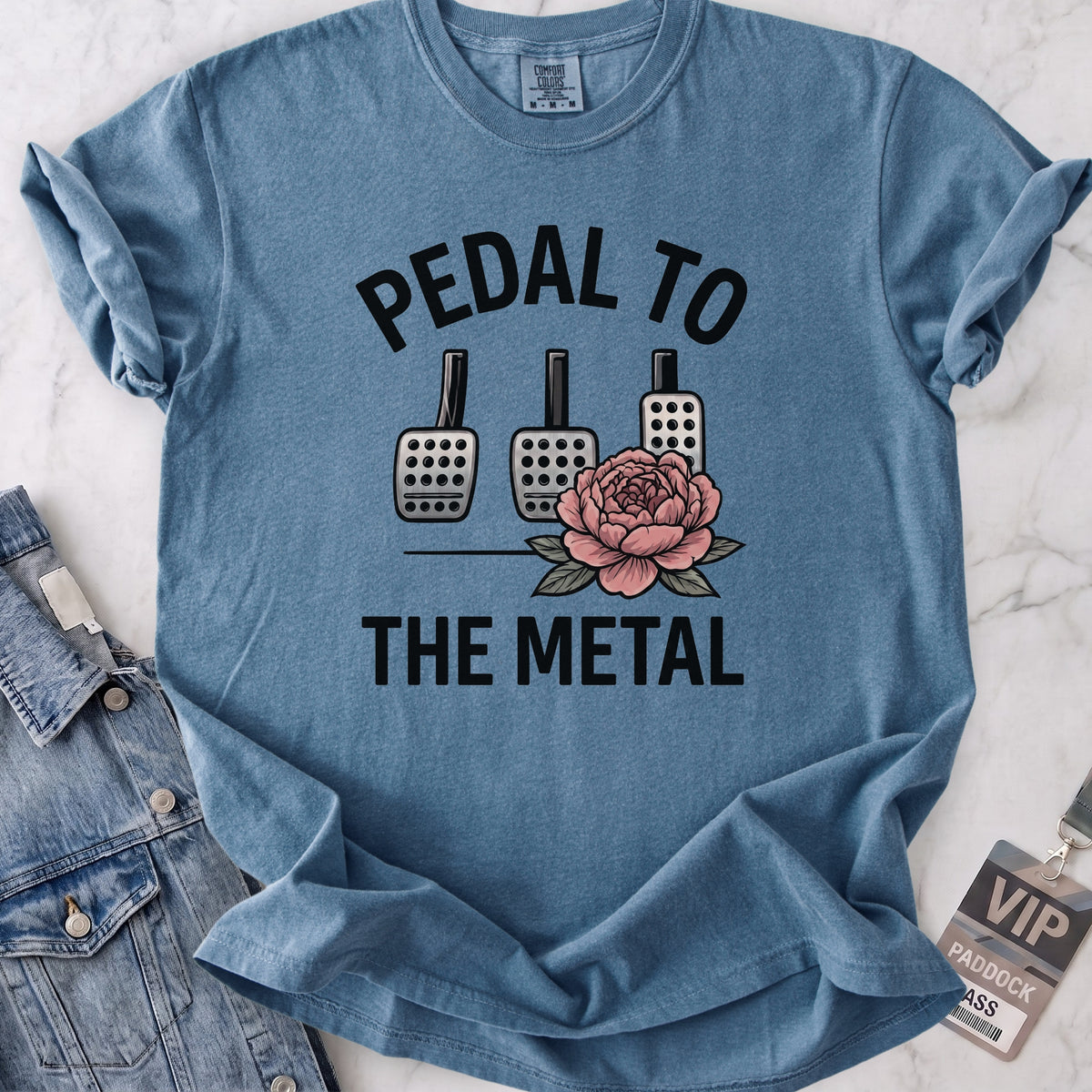 Pedal to the Metal Rose T-shirt
