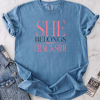 She Belongs Trackside T-shirt