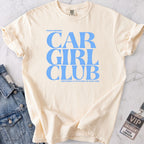 Baby Blue Car Girl Club T-shirt