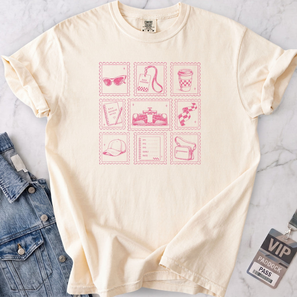 Race Weekend Essentials Pink T-shirt