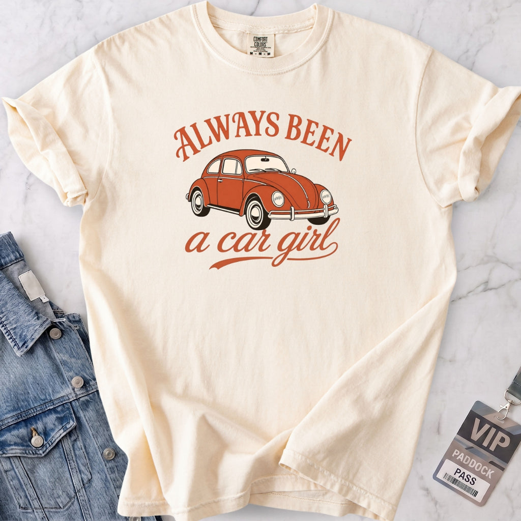 Always Been a Car Girl Beetle T-shirt