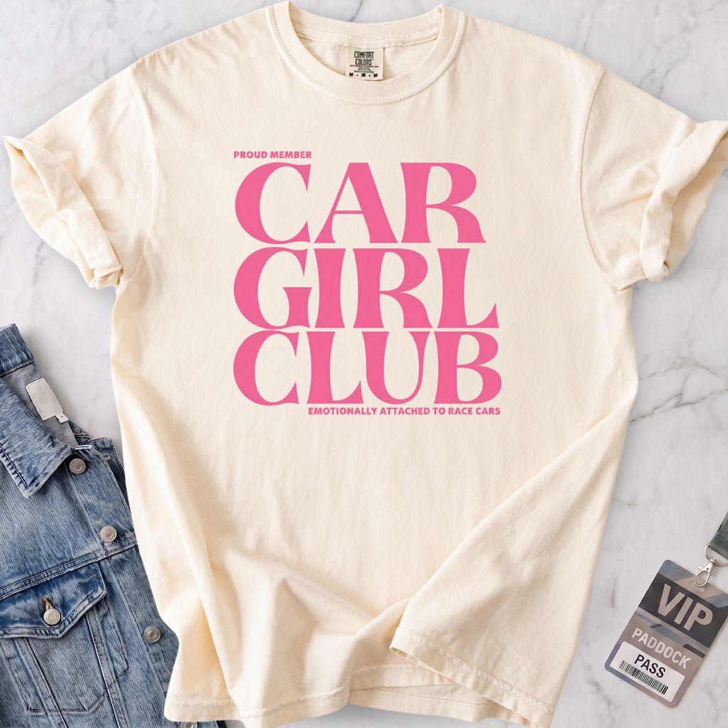 Pink Car Girl Club T-shirt