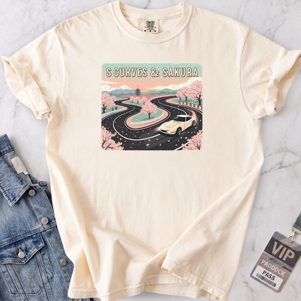 S Curves & Sakura Dusk T-shirt