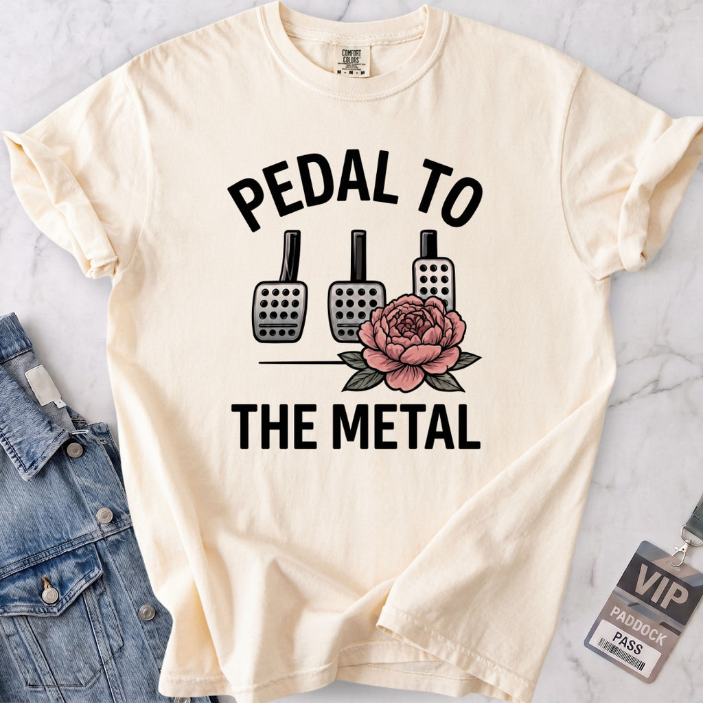 Pedal to the Metal Rose Tee T-shirt