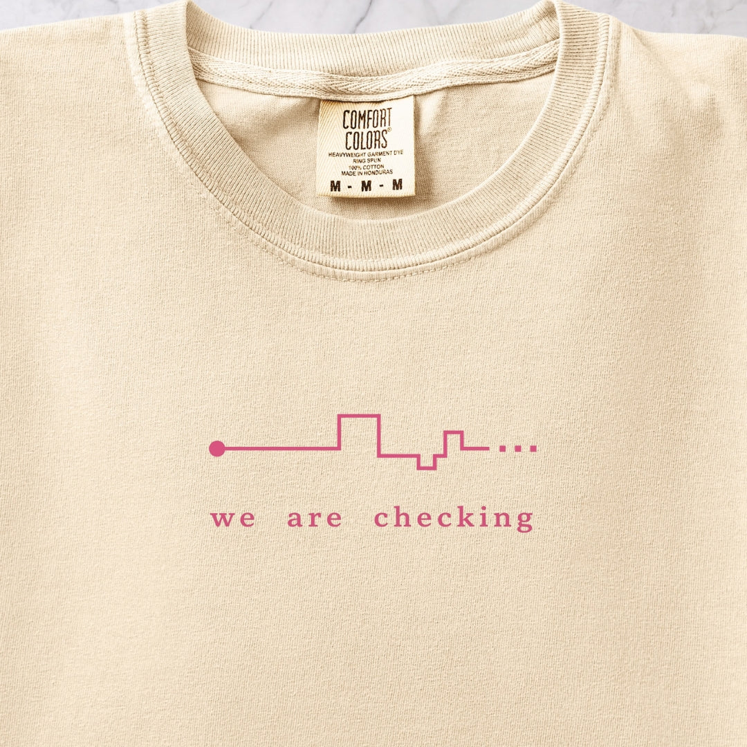 We Are Checking Two T-shirt