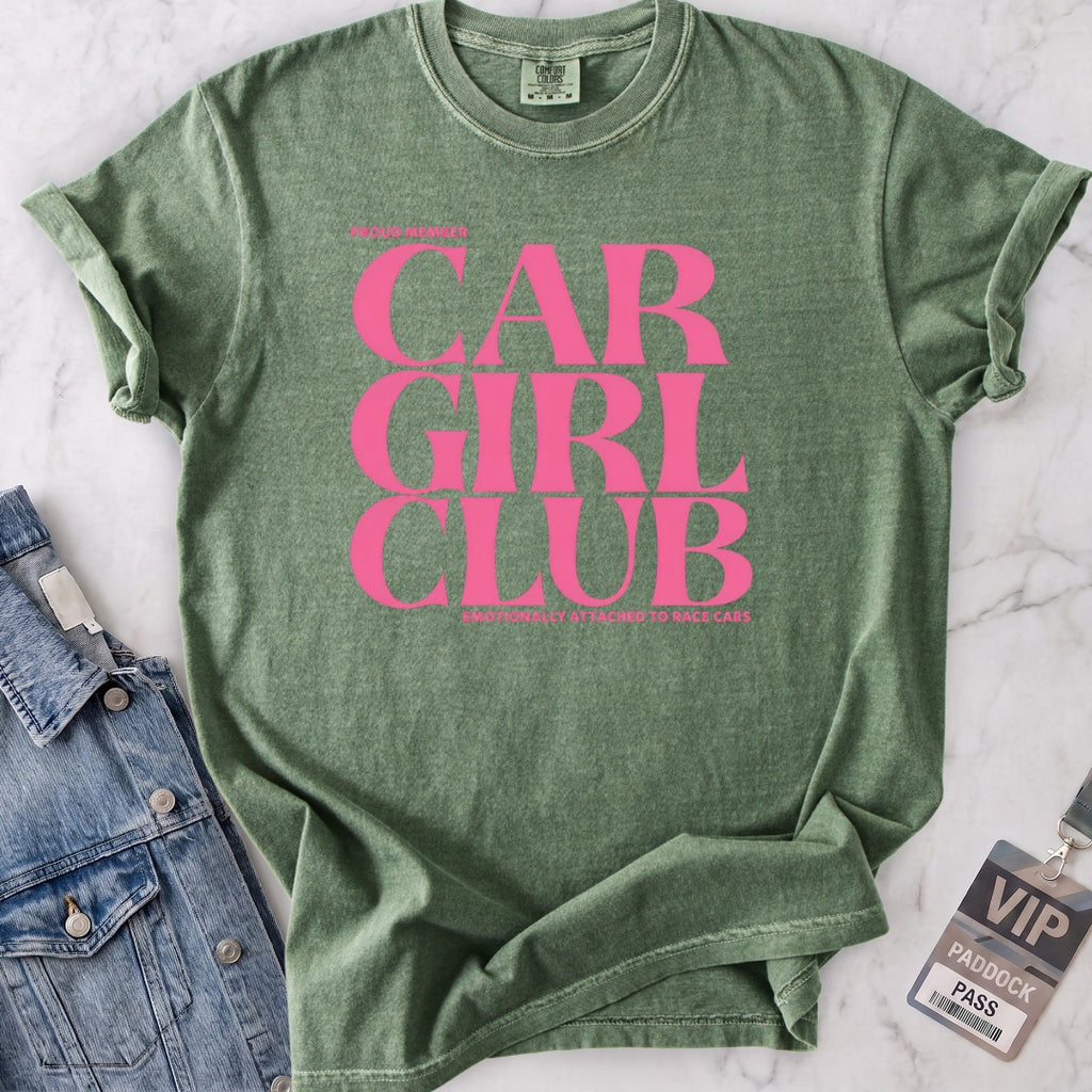 Pink Car Girl Club T-shirt