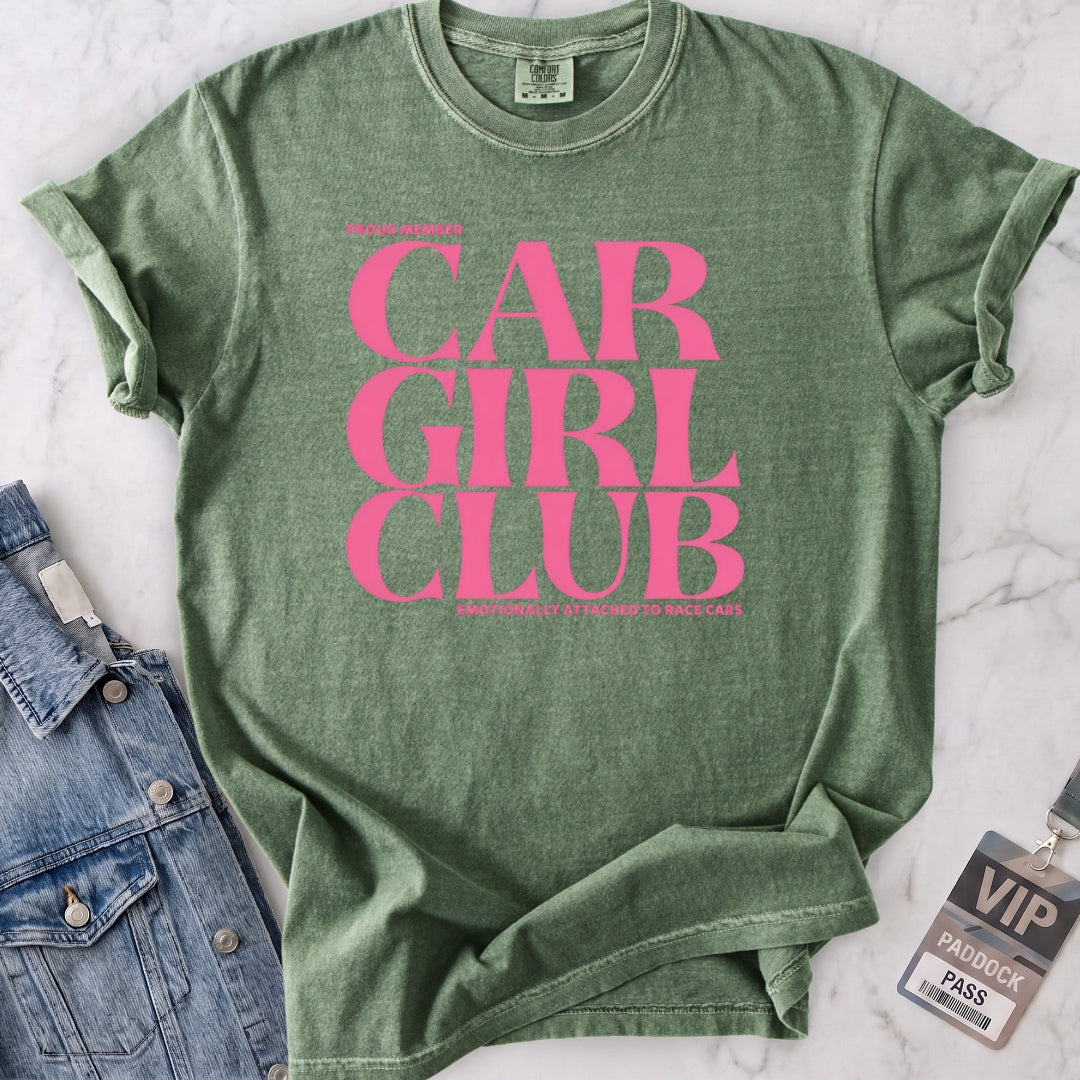 Pink Car Girl Club T-shirt