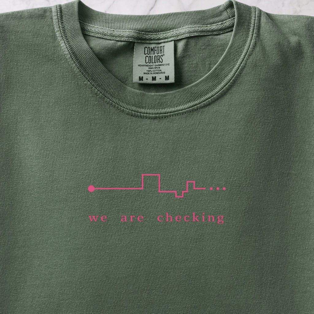 We Are Checking Two T-shirt