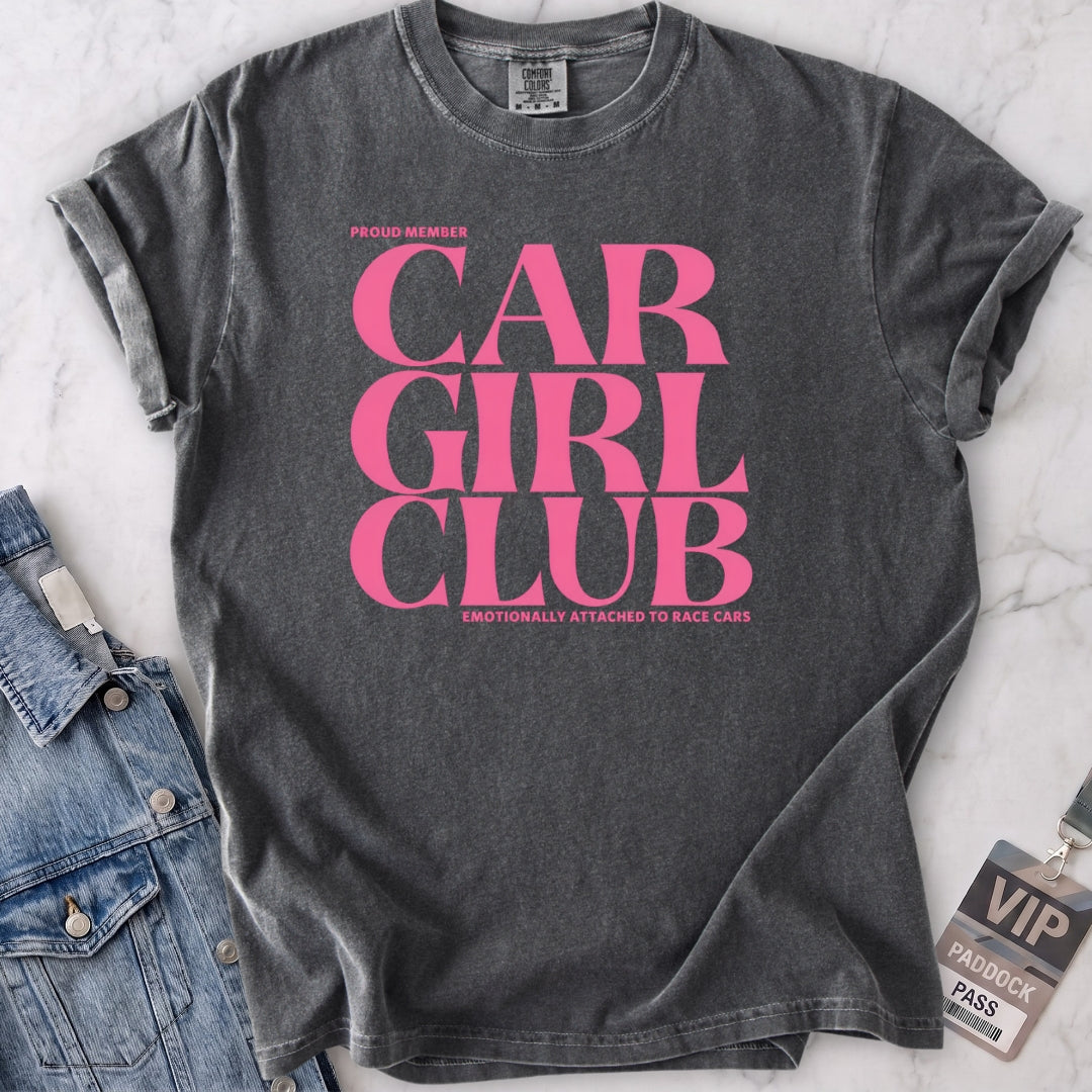 Pink Car Girl Club T-shirt