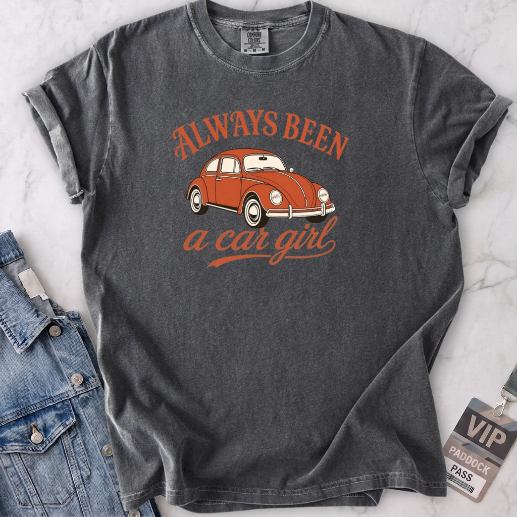 Always Been a Car Girl Beetle T-shirt