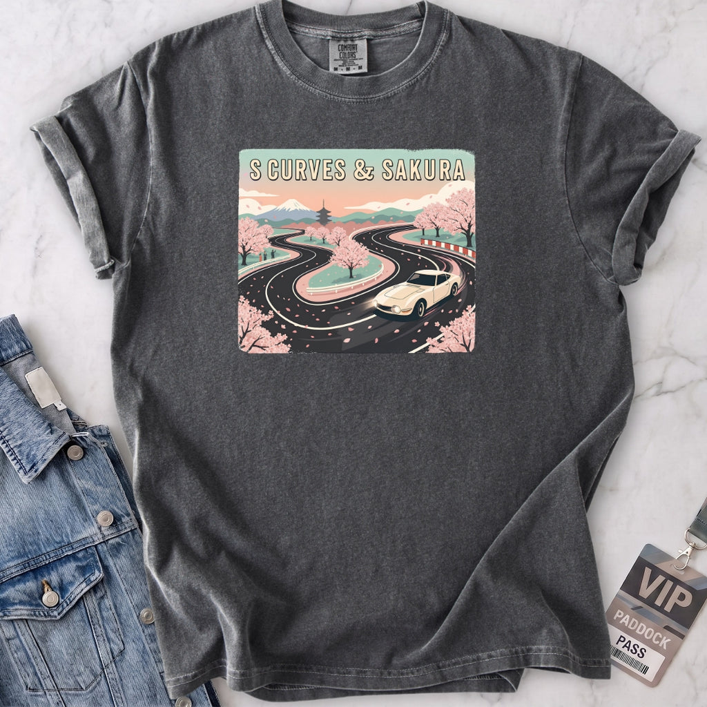 S Curves & Sakura Dusk T-shirt