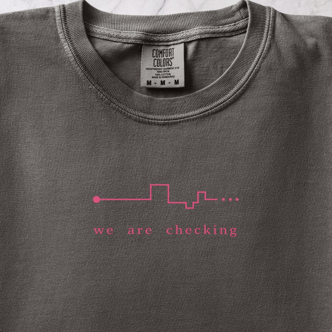 We Are Checking Two T-shirt