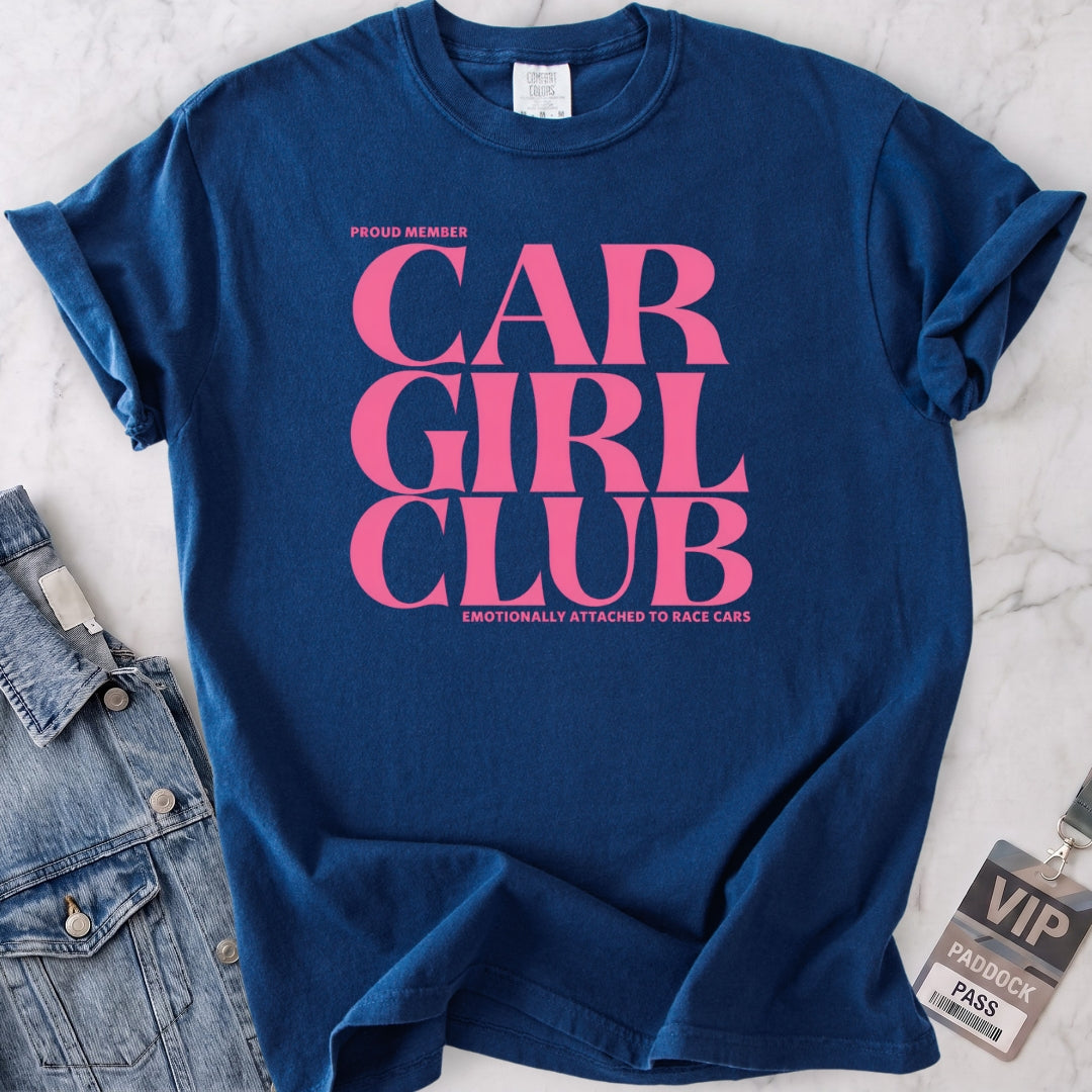 Pink Car Girl Club T-shirt