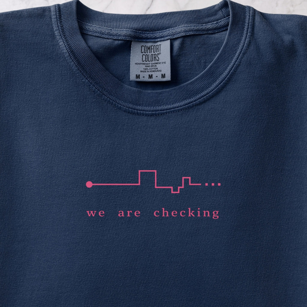 We Are Checking Two T-shirt