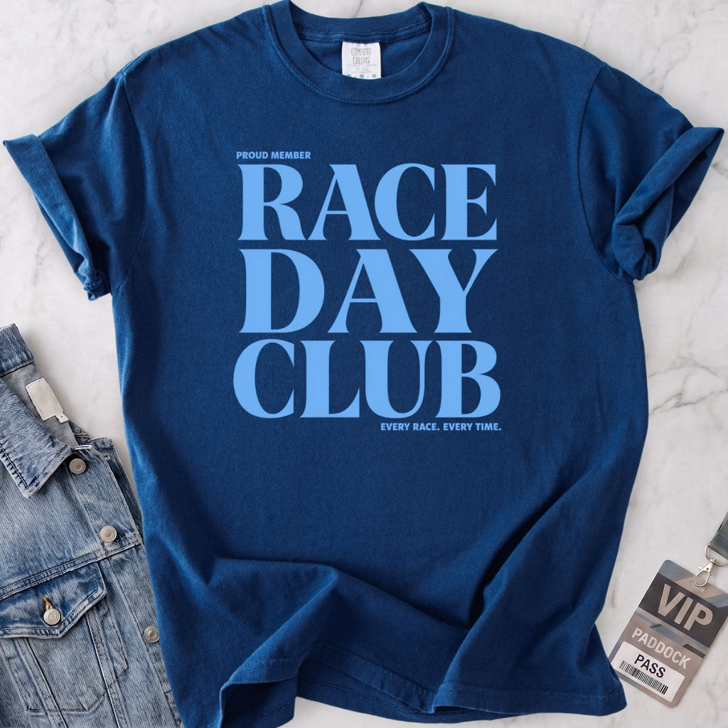 Baby Blue Race Day Club T-shirt