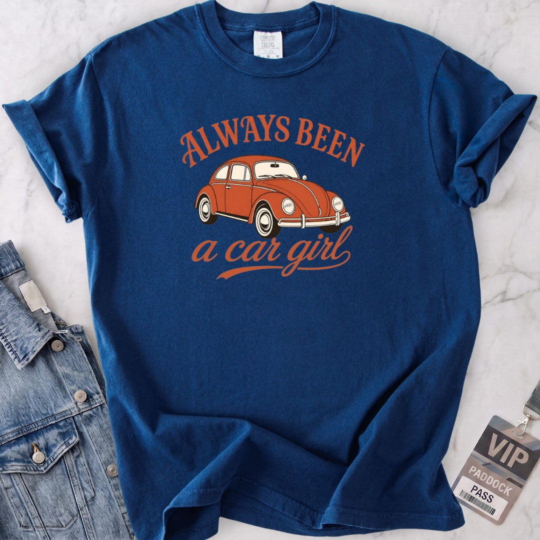 Always Been a Car Girl Beetle T-shirt