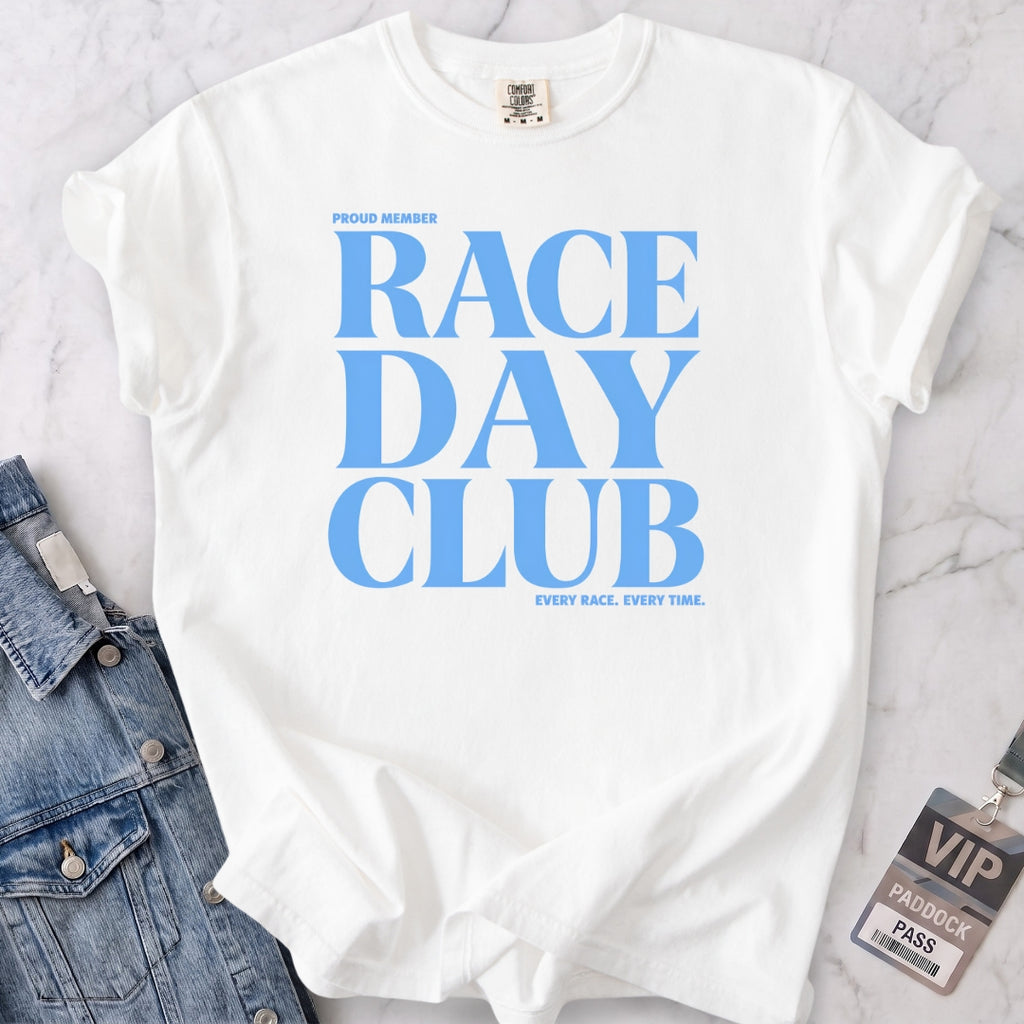 Baby Blue Race Day Club T-shirt