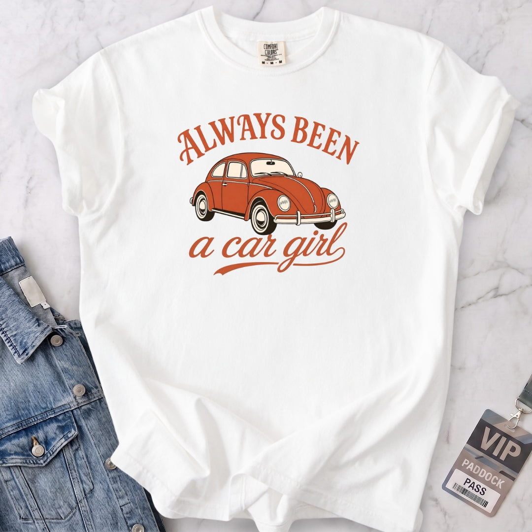 Always Been a Car Girl Beetle T-shirt