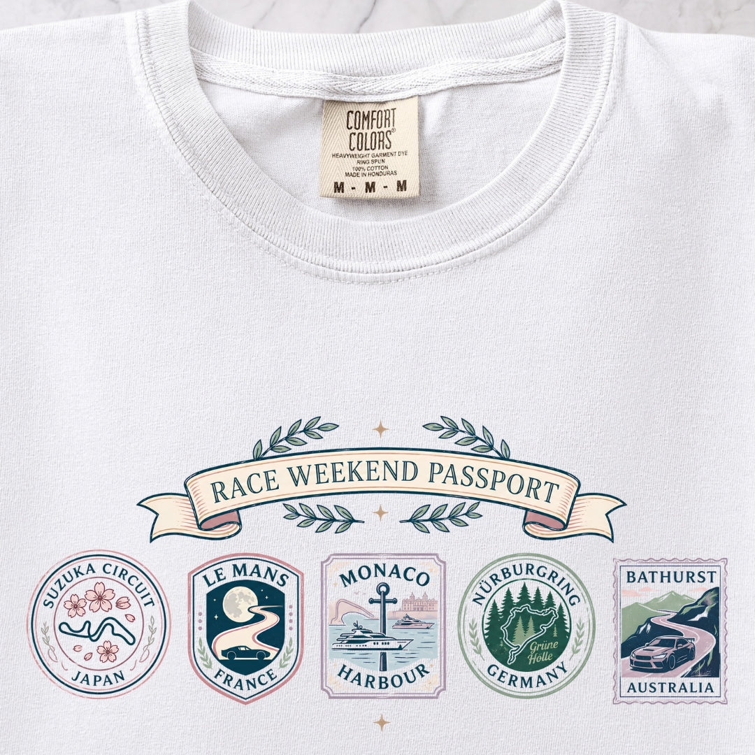 Race Weekend Passport T-shirt